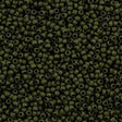 Toho Round Seed Beads 6/0 Matte Olive 2.5-inch tube (617)