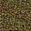 Miyuki Delica Seed Bead 11/0 Opaque Gold Luster Olive AB 2-inch Tube DB133