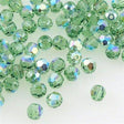 12 TRUE CRYSTAL 4mm Faceted Round Bead Erinite AB (360 AB)