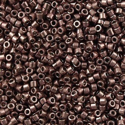 Miyuki Delica Seed Bead 11/0 Nickel Plated Smoke Amethyst 7g Tube DB454