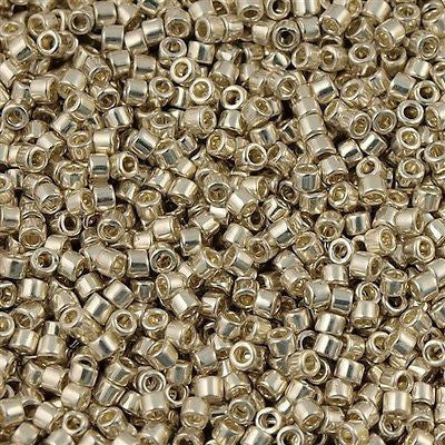 25G Miyuki Delica seed bead 11/0 Galvanized Silver DB35