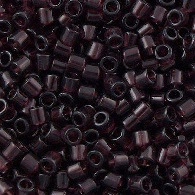 Miyuki Delica Seed Bead 8/0 Transparent Dark Amethyst 6.7g Tube DBL1104