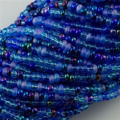 Czech Seed Bead 8/0 Blue Mix 50g 8-MIX02