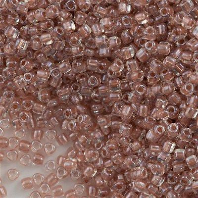 Miyuki Triangle Seed Bead 10/0 Inside Color Lined Sparkle Blush 10g (1525)