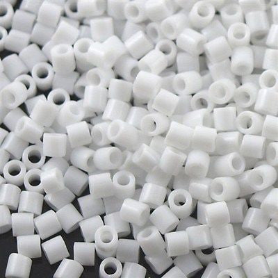 Miyuki Delica Seed Bead 8/0 Opaque White 6.7g Tube DBL200