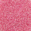 Miyuki Round Seed Bead 11/0 Silver Lined Dyed Pink 22g Tube (22)