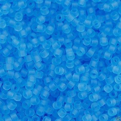 25g Miyuki Delica seed bead 11/0 Matte Transparent Aqua DB747