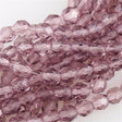 100 Czech Fire Polished 4mm Round Bead Medium Amethyst (20040)