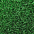 Miyuki Round Seed Bead 11/0 Silver Lined Green 22g Tube (16)