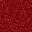 Miyuki Delica Seed Bead 11/0 Dyed Opaque Red 2-inch Tube DB791