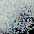 Miyuki Round Seed Bead 15/0 Crystal Rainbow 2-inch Tube (250)