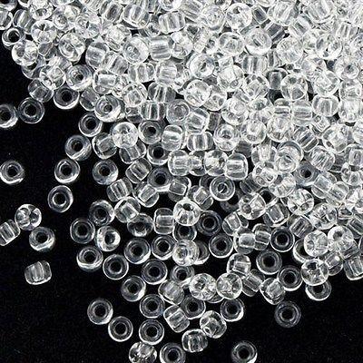 50g toho Round Seed Bead 8/0 Crystal (1)