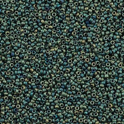 Miyuki Round Seed Bead 15/0 Matte Metallic Patina 2-inch Tube (2008)