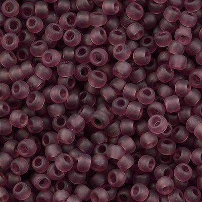 50g toho Round Seed Bead 8/0 Transparent Matte Medium Amethyst (6BF)