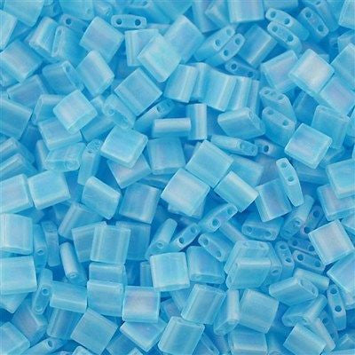 Miyuki Tila Seed Bead Transparent Matte Light Blue AB 7g Tube (148FR)