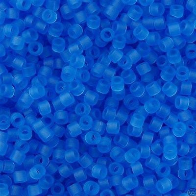 Miyuki Delica Seed Bead 11/0 Matte Transparent Azure 2-inch Tube DB1270