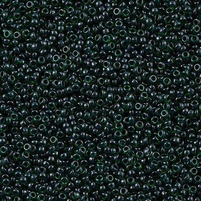 Miyuki Round Seed Bead 15/0 Inside Color Lined Emerald Luster 2-inch Tube (2241)