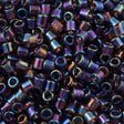 Miyuki Delica Seed Bead 8/0 Transparent Dark Amethyst AB 6.7g Tube DBL1244