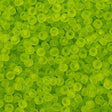 50g Toho Round Seed Bead 11/0 Transparent Matte Lime (4F)