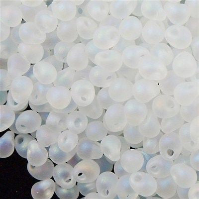 Miyuki Drop Fringe Seed Bead Matte Clear AB 24g Tube (131FR)