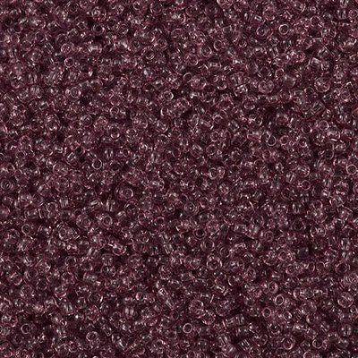 Toho Round Seed Bead 11/0 Transparent Amethyst 19g Tube (6)