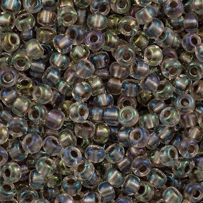 Miyuki Round Seed Bead 6/0 Taupe Lined AB 20g Tube (2195)