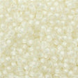 Miyuki Round Seed Bead 11/0 Semi-Matte White Lined Crystal 22g Tube (1920)