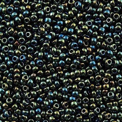 50g Toho Round Seed Bead 11/0 Metallic Moss Iris (84)