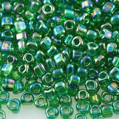 Miyuki Triangle Seed Bead 8/0 Transparent Clear Rainbow 23g Tube (1151)