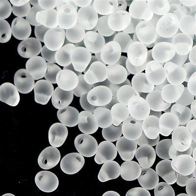 Miyuki Drop Fringe Seed Bead Matte Crystal 24g Tube (131F)