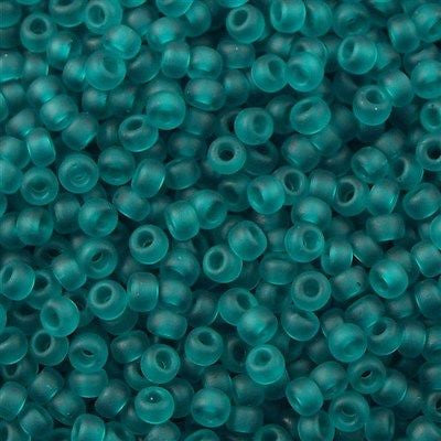 Miyuki Round Seed Bead 8/0 Transparent Matte Teal 22g Tube (2405F)