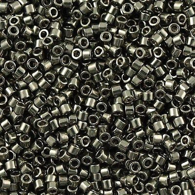 Miyuki Delica Seed Bead 11/0 Nickel Plated Dark Gray 7g Tube DB452