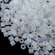 Miyuki Delica Seed Bead 8/0 Matte Crystal AB 6.7g Tube DBL851