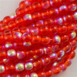 100 Czech 6mm Pressed Glass Round Beads Hyacinth AB (90040X)