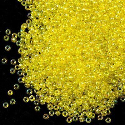 50g Toho Round Seed Bead 11/0 Transparent Lemon AB (175)