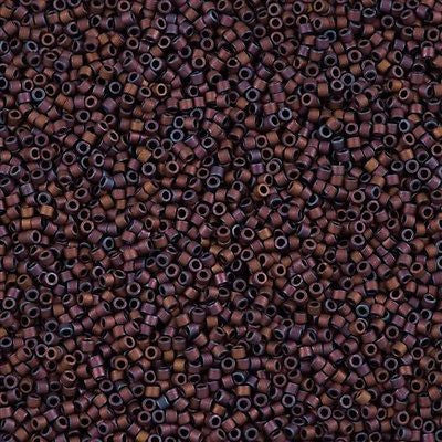 Miyuki Delica Seed Bead 11/0 Matte Metallic Copper 2-inch Tube DB312