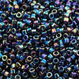 25g Miyuki Delica Seed Bead 11/0 Black Rainbow DB5