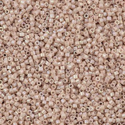 Miyuki Delica Seed Bead 11/0 Opaque Luster Pueblo Sands AB 2-inch Tube DB1505