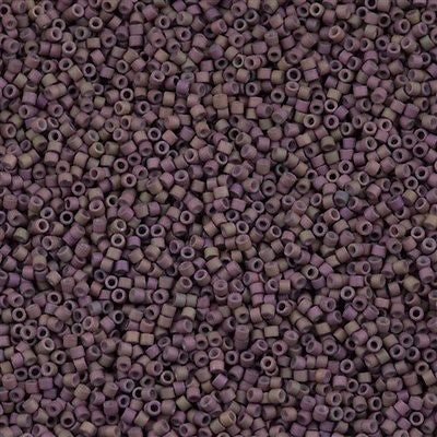 Miyuki Delica Seed Bead 11/0 Matte Metallic Orchid Gold Iris 7g Tube DB1064