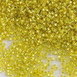 Miyuki Delica Seed Bead 11/0 Silver Lined Yellow 2-inch Tube DB145