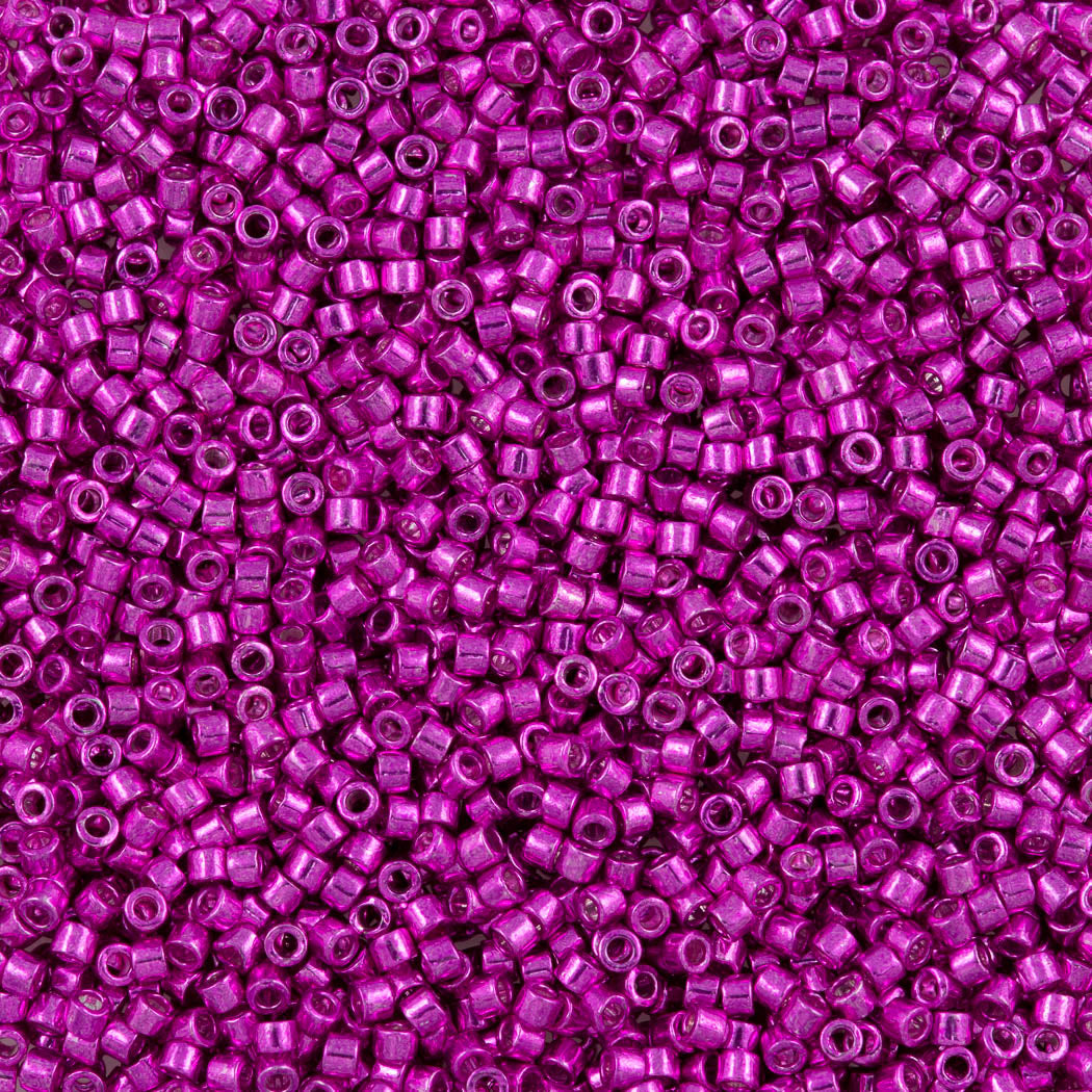 Miyuki Delica Seed Bead 11/0 Galvanized Fuchsia 2-inch Tube DB422