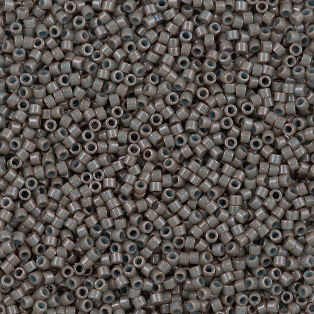 Miyuki Delica Seed Bead 11/0 Dyed Opaque Blue Grey 2-inch Tube DB652