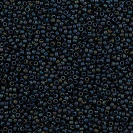 50g Miyuki Round Seed Bead 11/0 Opaque Matte Indigo Iris (2063)