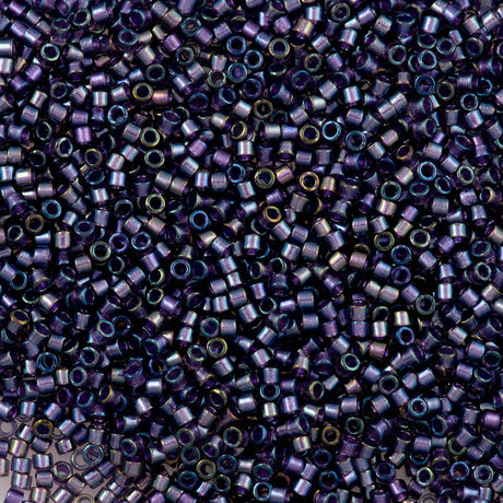 Miyuki Delica Seed Bead 11/0 Inside Dyed Color Amethyst Purple 2-inch Tube DB1756