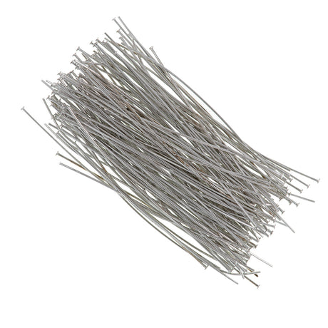 Headpin 2 inch Nickel Plated 24ga 144pcs