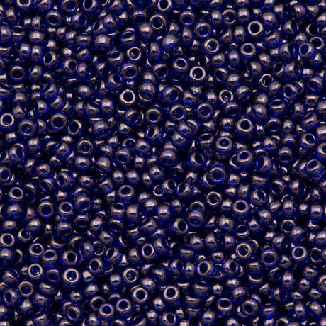 50g Miyuki Round Seed Bead 11/0 Dark Amethyst Gold Luster (308)