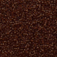 Miyuki Delica Seed Bead 11/0 Transparent Dark Amber 2-inch Tube DB709