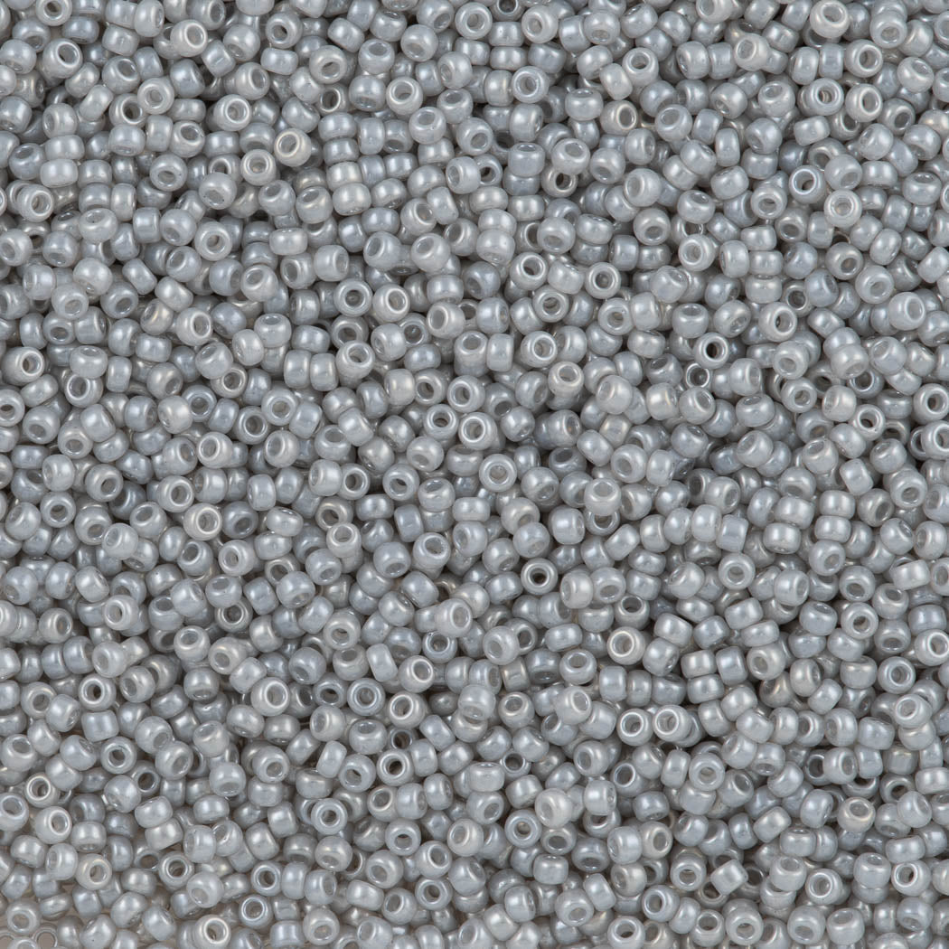 50g Miyuki Round Seed Bead 11/0 Grey Ceylon (526)