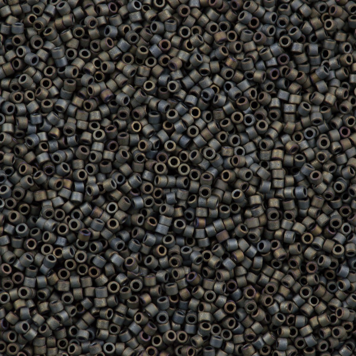 25g Miyuki Delica Seed Bead 11/0 Matte Metallic Grey DB307