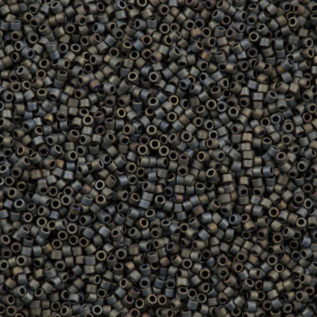 100g Miyuki Delica Seed Bead 11/0 Matte Metallic Grey DB307